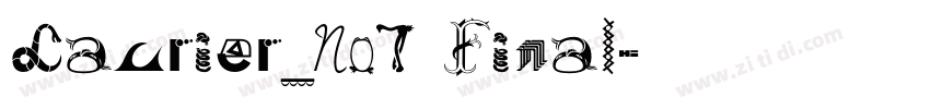 Laurier_No7 Final字体转换